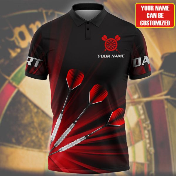 Personalized Colorful Dart Shirt Men Women Polo Shirt For Dart Team Uniform