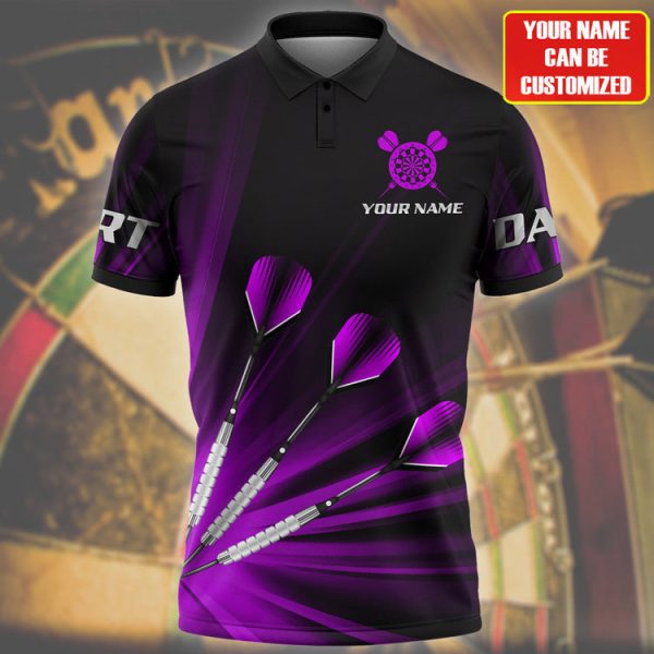 Personalized Colorful Dart Shirt Men Women Polo Shirt For Dart Team Uniform