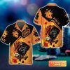 Poker Four Of A Kind Aces Skull On Fire Personalized Name 3D Hawaiian Shirt For Poker Players